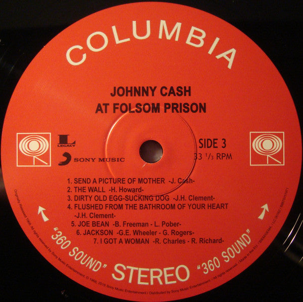 Johnny Cash – At Folsom Prison (2xLP) LP vinyl record, image 8 of 9