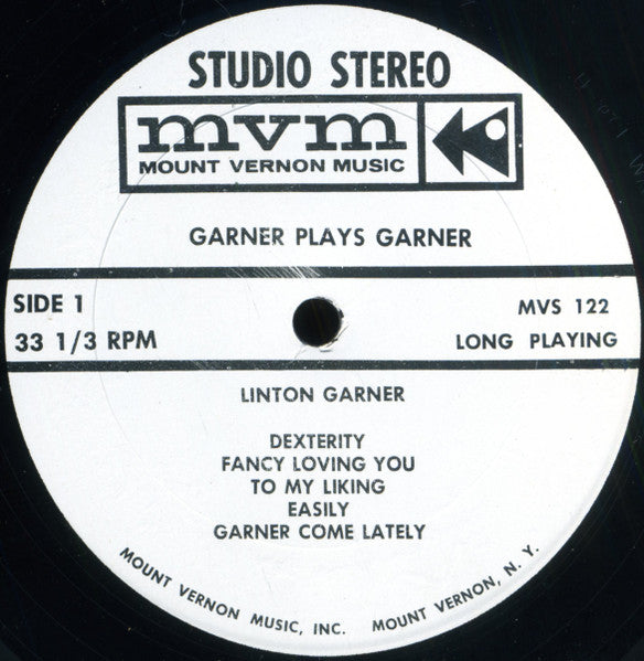 Linton Garner – Garner Plays Garner LP vinyl record, image 3 of 4