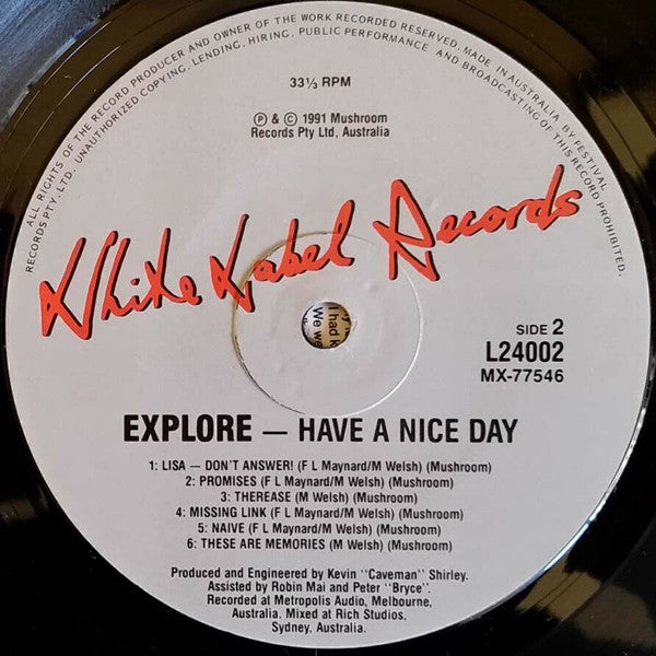 Have A Nice Day – Explore LP vinyl record, image 5 of 5