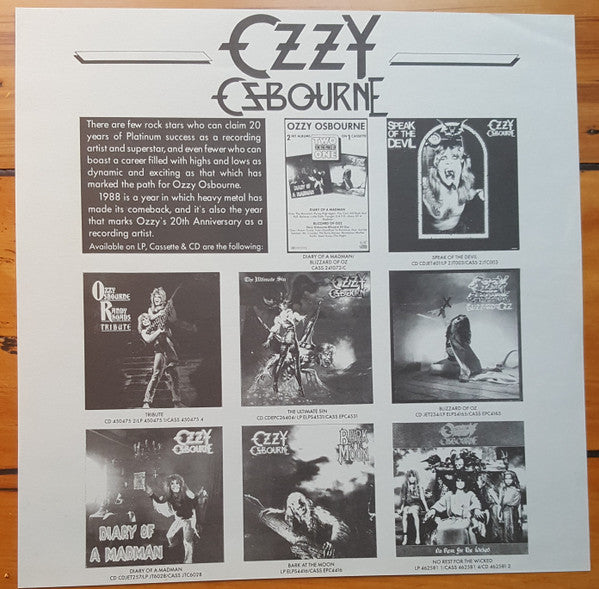 Ozzy Osbourne – No Rest For The Wicked LP vinyl record, image 7 of 8