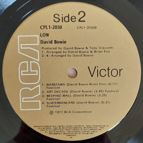 David Bowie – Low LP vinyl record, image 4 of 6