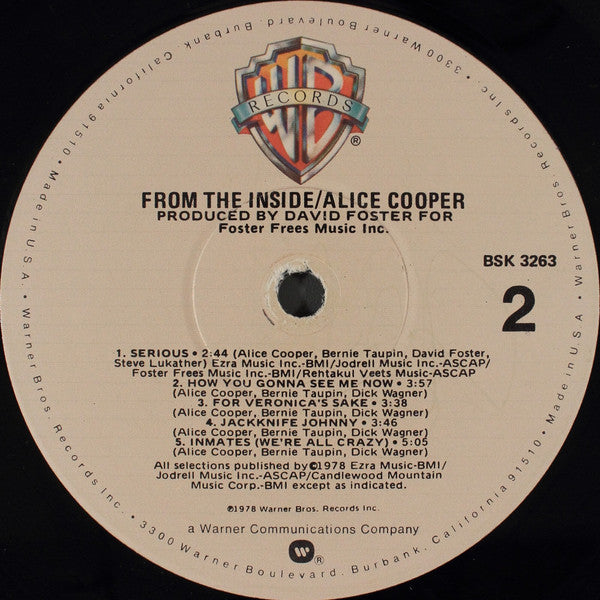 Alice Cooper – From The Inside LP vinyl record, image 7 of 9