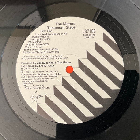 The Motors – Tenement Steps LP vinyl record, image 5 of 6