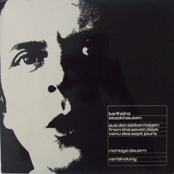 Karlheinz Stockhausen – Aus Den Sieben Tagen / From The Seven Days / Venu Des Sept Jours LP vinyl record, image 1 of 4