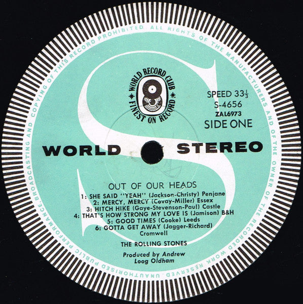 The Rolling Stones – Out Of Our Heads LP vinyl record, image 3 of 5
