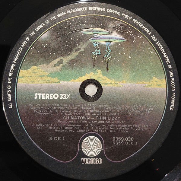 Thin Lizzy – Chinatown LP vinyl record, image 4 of 6