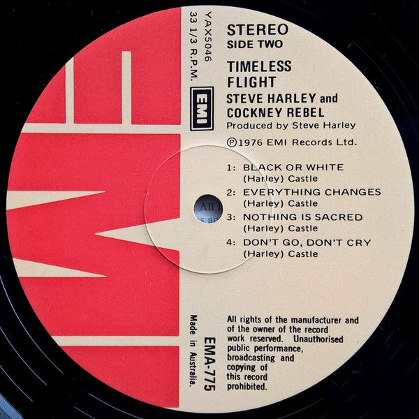 Steve Harley & Cockney Rebel – Timeless Flight LP vinyl record, image 5 of 5