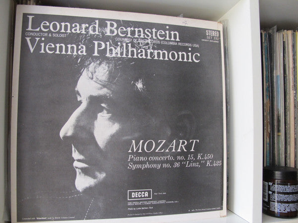 Leonard Bernstein, Wiener Philharmoniker, Wolfgang Amadeus Mozart – Symphony no. 36 "Linz", K.425 / Piano Concerto no. 15, K.450 LP vinyl record, image 4 of 5