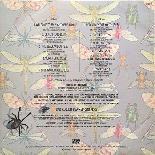 Alice Cooper – Welcome To My Nightmare LP vinyl record, image 2 of 6