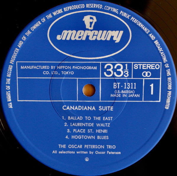 The Oscar Peterson Trio – Canadiana Suite LP vinyl record, image 5 of 8