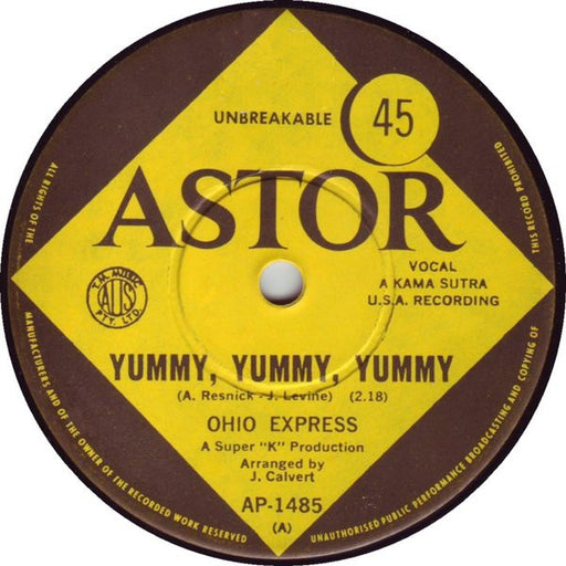 Ohio Express – Yummy Yummy Yummy 7" vinyl record, image 1 of 2