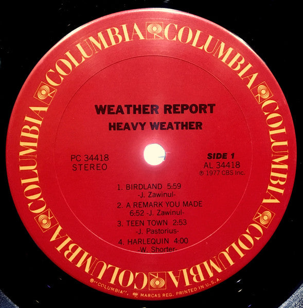 Weather Report – Heavy Weather LP vinyl record, image 3 of 9