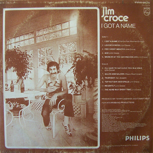 Jim Croce – I Got A Name LP vinyl record, image 2 of 4