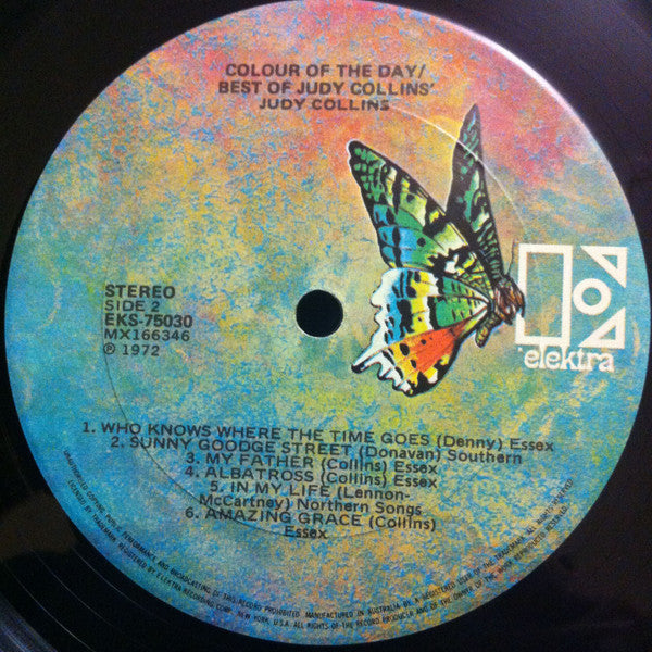 Judy Collins – Colors Of The Day The Best Of Judy Collins LP vinyl record, image 4 of 4