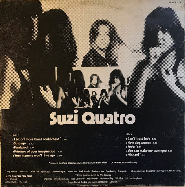 Suzi Quatro – Your Mamma Won't Like Me LP vinyl record, image 2 of 6