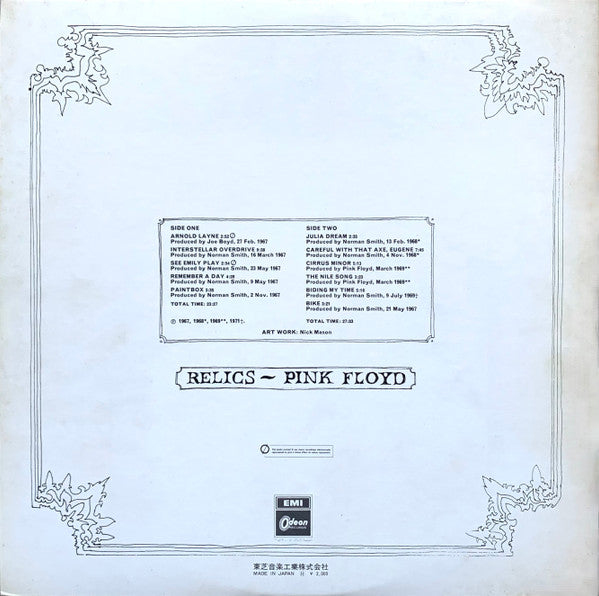 Pink Floyd – Relics LP vinyl record, image 5 of 10