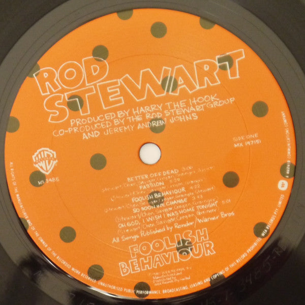 Rod Stewart – Foolish Behaviour LP vinyl record, image 3 of 8