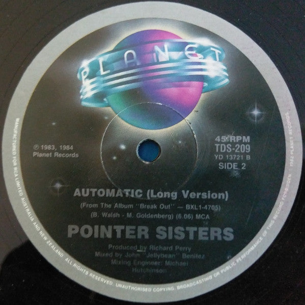 Pointer Sisters – Automatic 12" vinyl record, image 2 of 2