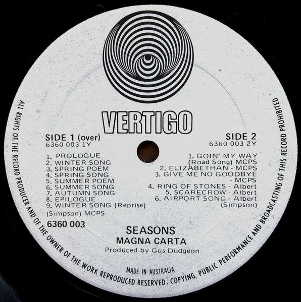 Magna Carta – Seasons LP vinyl record, image 4 of 5