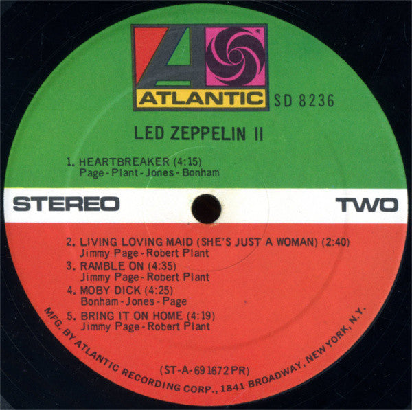 Led Zeppelin – Led Zeppelin II LP vinyl record, image 6 of 6