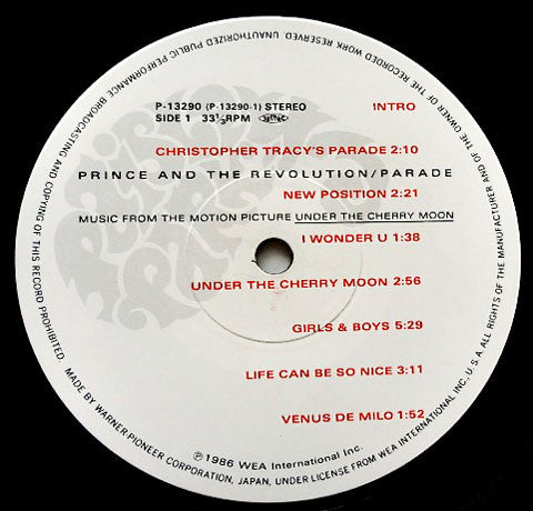Prince And The Revolution – Parade LP vinyl record, image 4 of 10