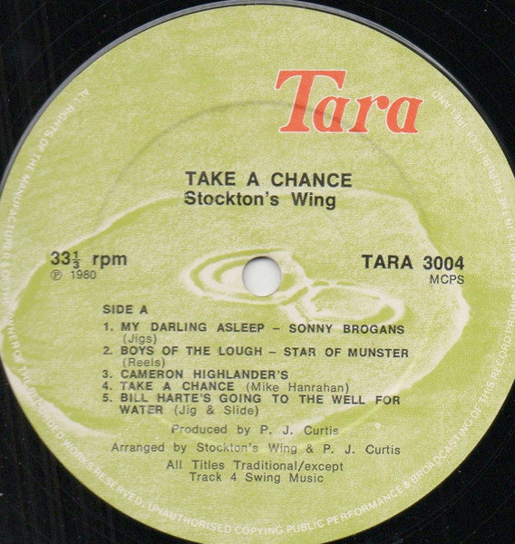 Stockton's Wing – Take A Chance LP vinyl record, image 2 of 4