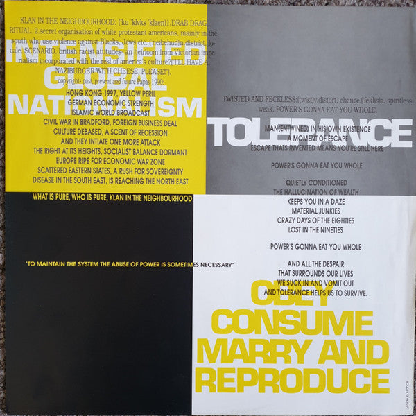 Papa Brittle – Obey, Consume, Marry And Reproduce LP vinyl record, image 5 of 6