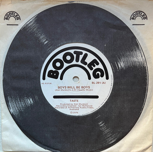 Taste – Boys Will Be Boys 7" vinyl record, image 3 of 3