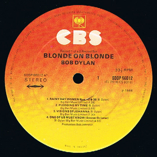 Bob Dylan – Blonde On Blonde (2xLP) LP vinyl record, image 5 of 8