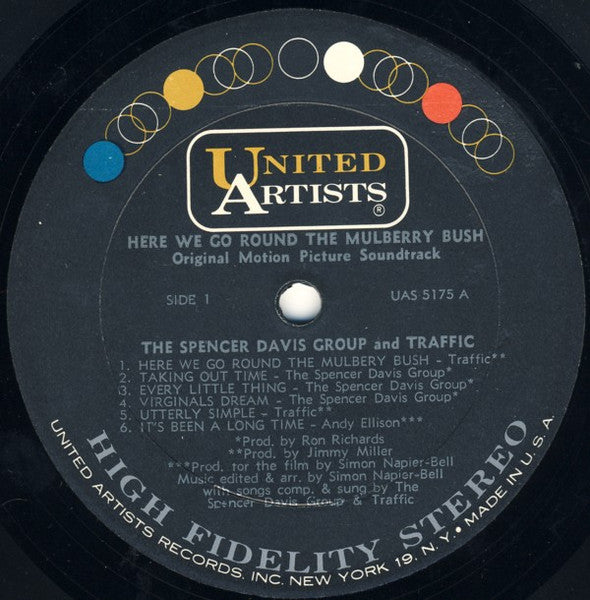 The Spencer Davis Group, Traffic – Here We Go 'Round The Mulberry Bush (Original Motion Picture Soundtrack) LP vinyl record, image 3 of 4