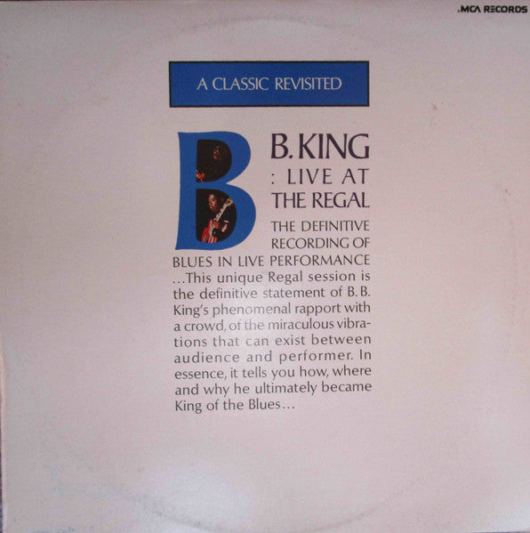 B.B. King – Live At The Regal LP vinyl record, image 1 of 4