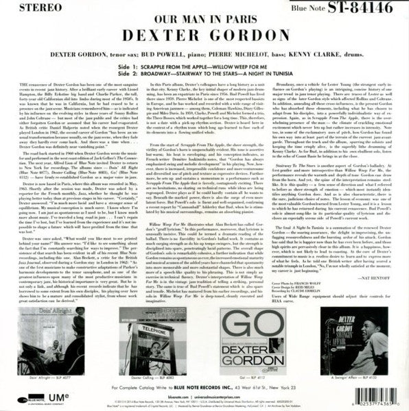 Dexter Gordon – Our Man In Paris LP vinyl record, image 2 of 6