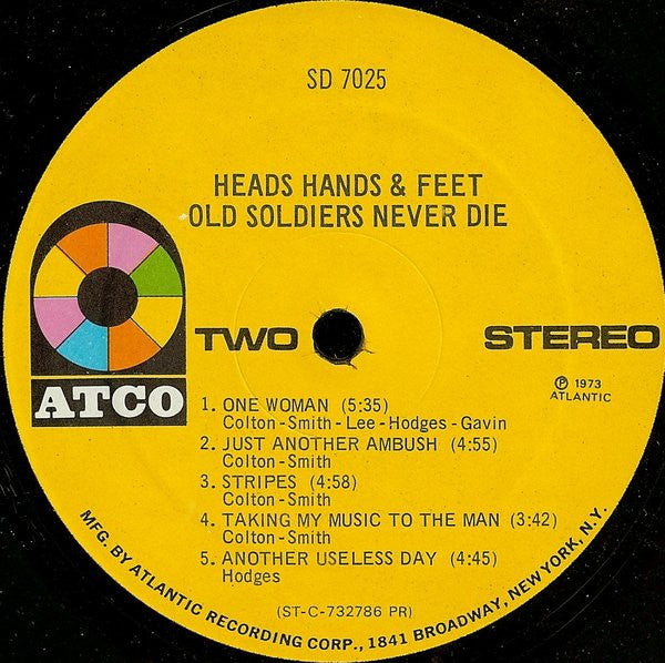 Heads Hands & Feet – Old Soldiers Never Die LP vinyl record, image 6 of 10