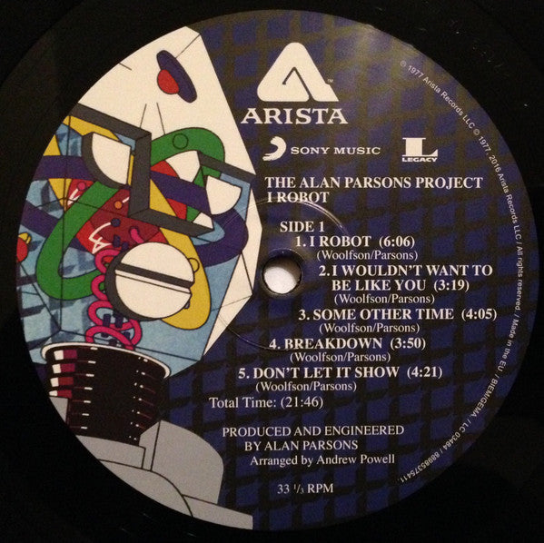 The Alan Parsons Project – I Robot LP vinyl record, image 4 of 9