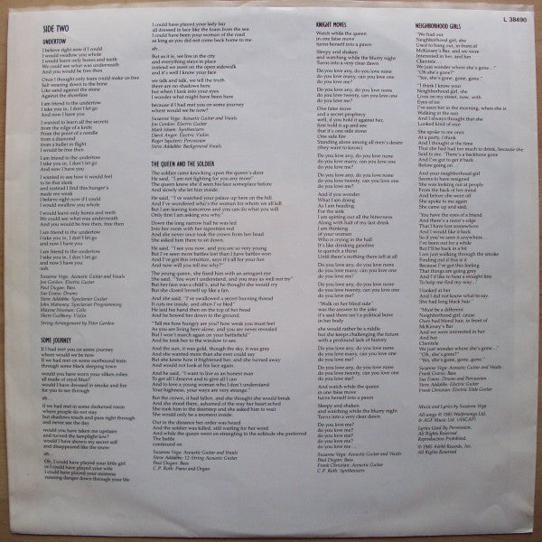 Suzanne Vega – Suzanne Vega LP vinyl record, image 4 of 10