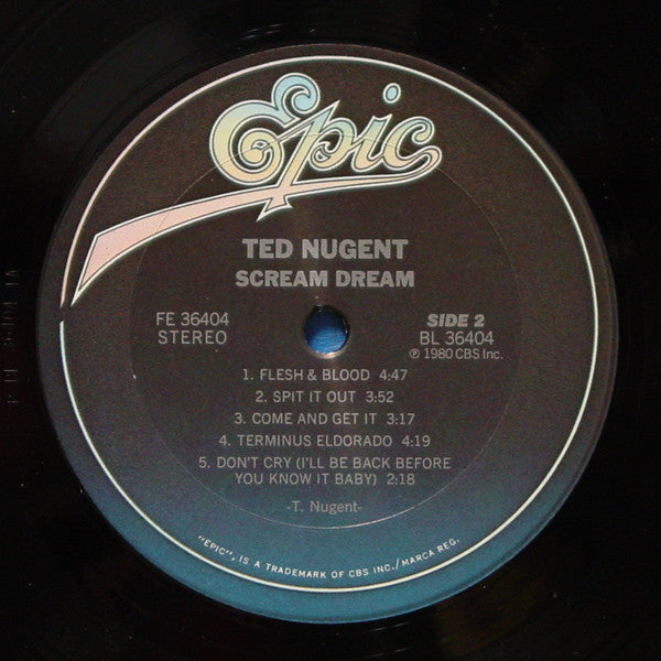 Ted Nugent – Scream Dream LP vinyl record, image 4 of 7