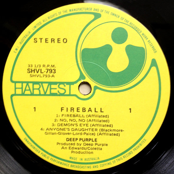 Deep Purple – Fireball LP vinyl record, image 6 of 7
