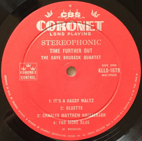 The Dave Brubeck Quartet – Time Further Out (Miro Reflections) LP vinyl record, image 3 of 4