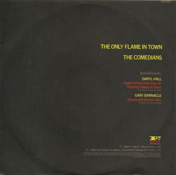 Elvis Costello & The Attractions – The Only Flame In Town 7" vinyl record, image 2 of 4