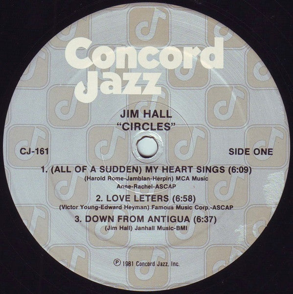 Jim Hall Trio – Circles LP vinyl record, image 3 of 4