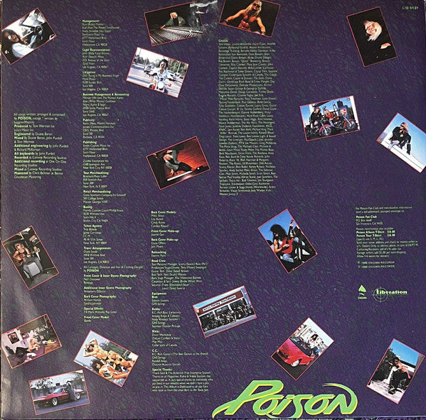 Poison – Open Up And Say... Ahh! LP vinyl record, image 3 of 6