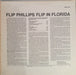 Flip Phillips – Flip In Florida (Original 1963 Recordings) LP vinyl record, image 2 of 3