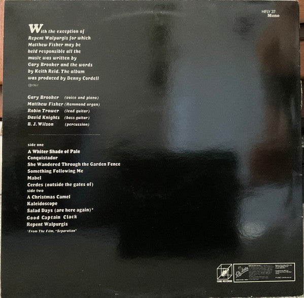 Procol Harum – A Whiter Shade Of Pale LP vinyl record, image 2 of 4