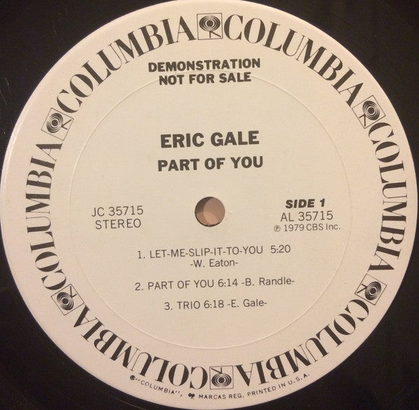 Eric Gale – Part Of You LP vinyl record, image 3 of 4
