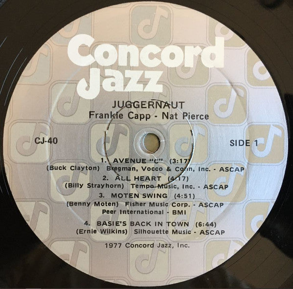 Frank Capp, Nat Pierce – Juggernaut LP vinyl record, image 3 of 4