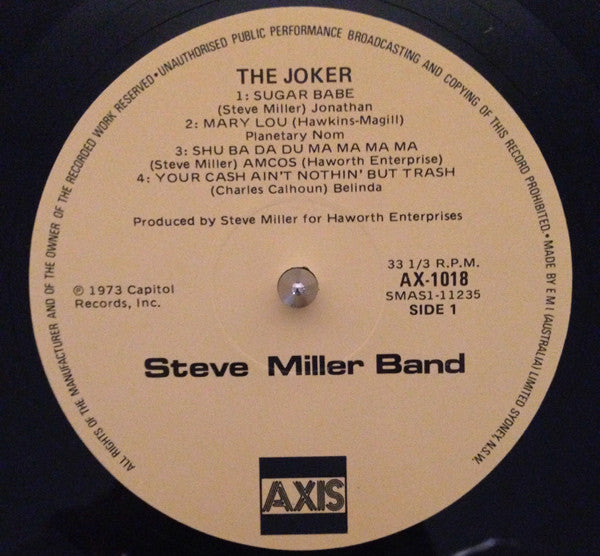 Steve Miller Band – The Joker LP vinyl record, image 3 of 4