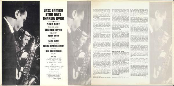 Stan Getz, Charlie Byrd – Jazz Samba LP vinyl record, image 2 of 8