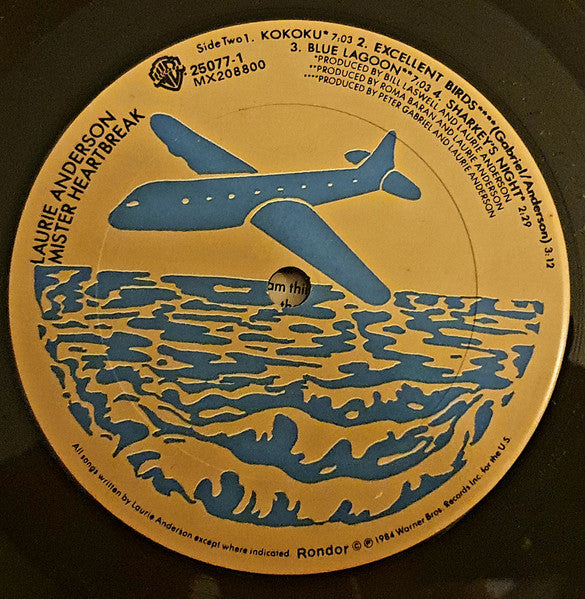 Laurie Anderson – Mister Heartbreak LP vinyl record, image 4 of 6
