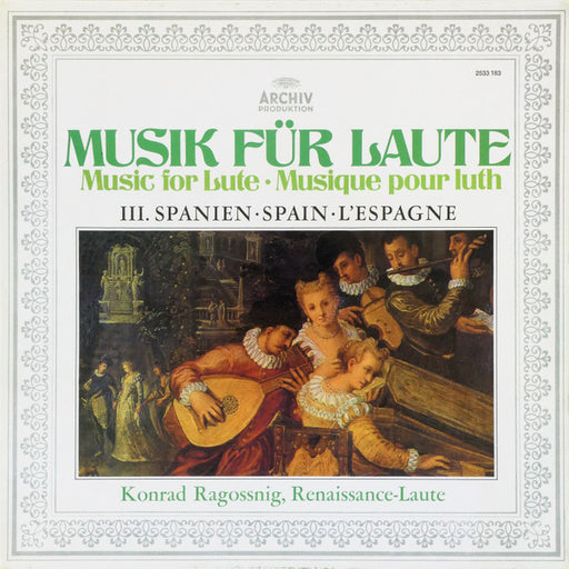 Konrad Ragossnig – Musik Für Laute, III. Spanien LP vinyl record, image 1 of 6