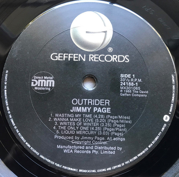 Jimmy Page – Outrider LP vinyl record, image 3 of 8